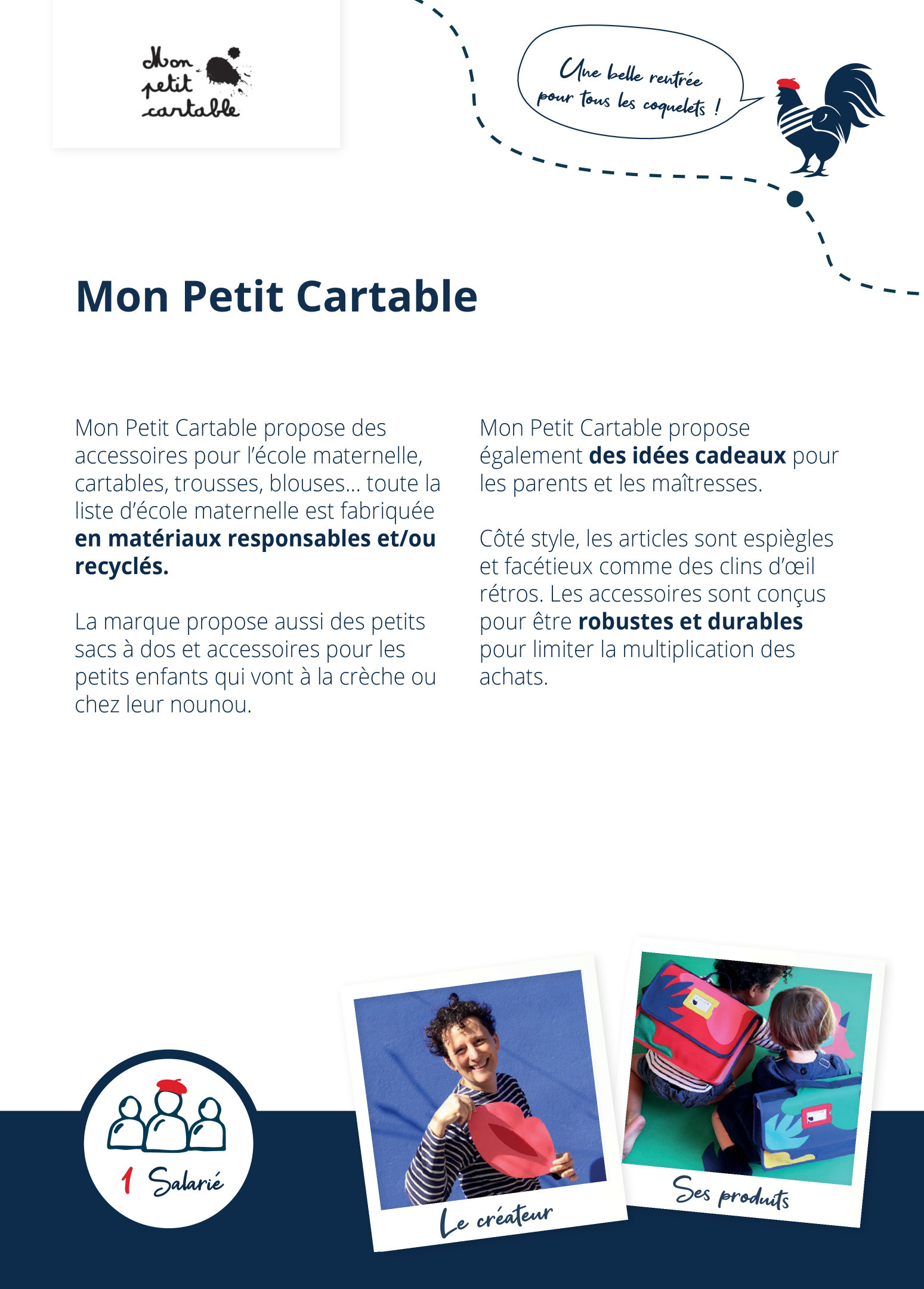 Trousse d'école fabriquée en France - Mon petit cartable : Cartables et  accessoires de maternelle Made in France